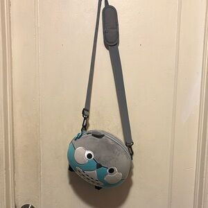 Jaiden Animations Gray and Blue Ari Crossbody Bag